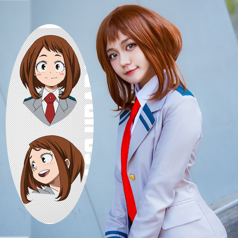 Perruque Cosplay Ochaco Uraraka - My Hero Academia