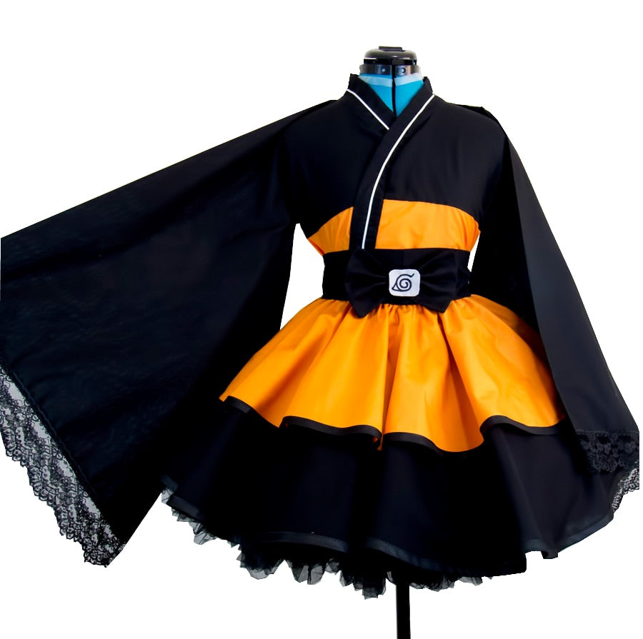 Robe Cosplay Lolita Ninja - Inspiration Naruto Uzumaki