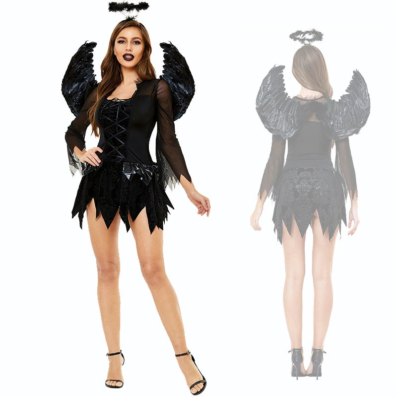 Costume "Ange Déchu Noir"