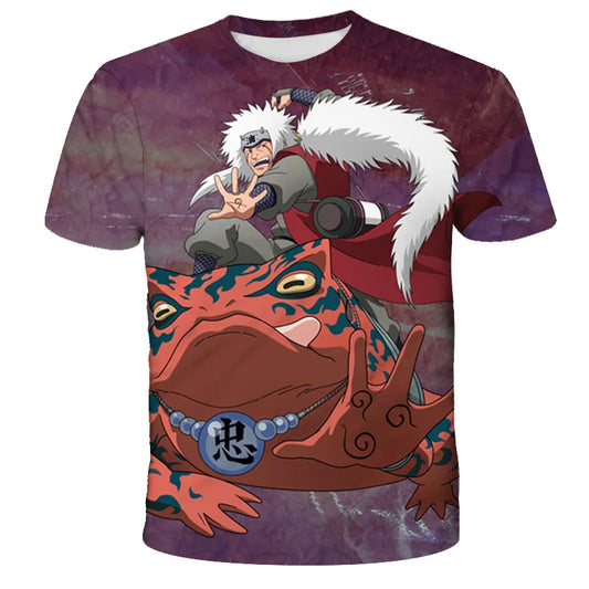 T-shirt Enfant Jiraya et Gamabunta – Le Sage des Crapauds