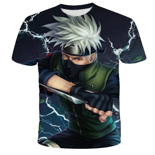 T-shirt Enfant Kakashi Hatake – Le Ninja Copieur en Action