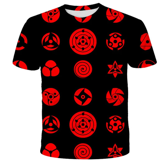 T-shirt Enfant Motif Sharingan – L’Héritage des Uchiha