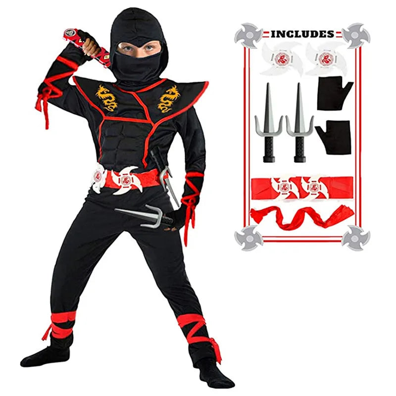 Costume de Cosplay Ninja Enfant - Guerrier de l'Ombre