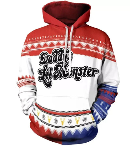 Sweat à Capuche Harley Quinn "Daddy's Lil Monster"