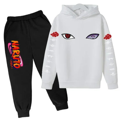 Ensemble Sweat à Capuche "Yeux de Sasuke" – Naruto Shippuden (Enfant)