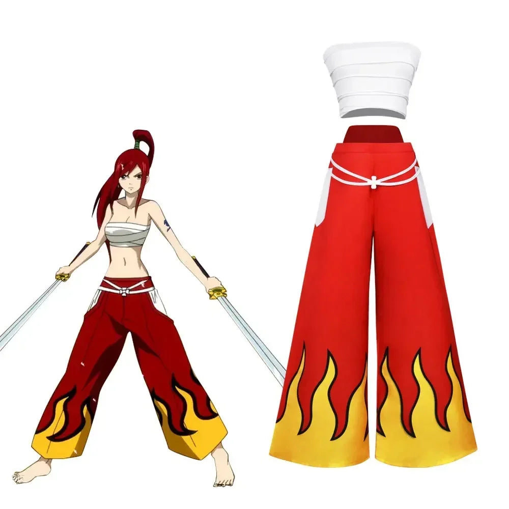 Costume de Cosplay Erza Scarlet – Armure Hakama