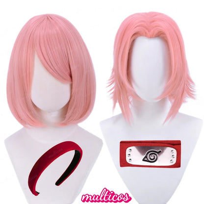 Perruques Cosplay Sakura Haruno - Naruto