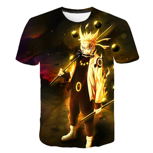 T-shirt Enfant Naruto Mode Rikudo – Le Pouvoir du Sage des Six Chemins