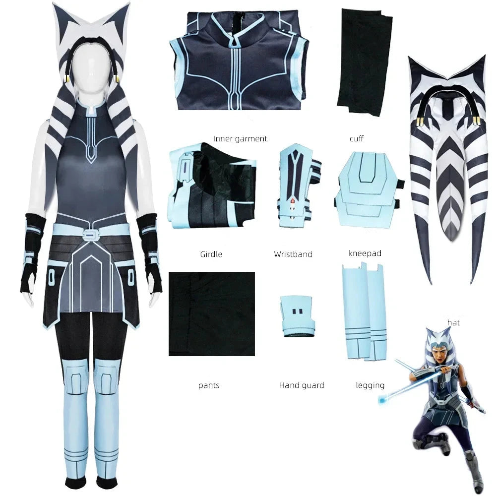 Costume de Cosplay Ahsoka Tano - Star Wars : The Clone Wars Saison Finale